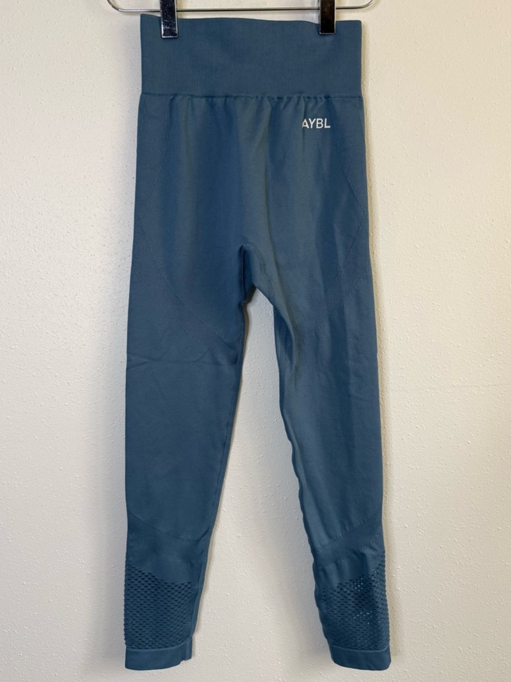 AYBL Seamless Leggings XS Blue Sculpt High Waisted Gym Workout